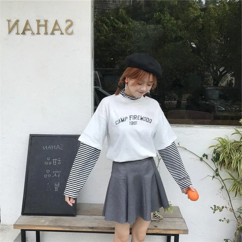 Korean T Shirt Camp Firewood