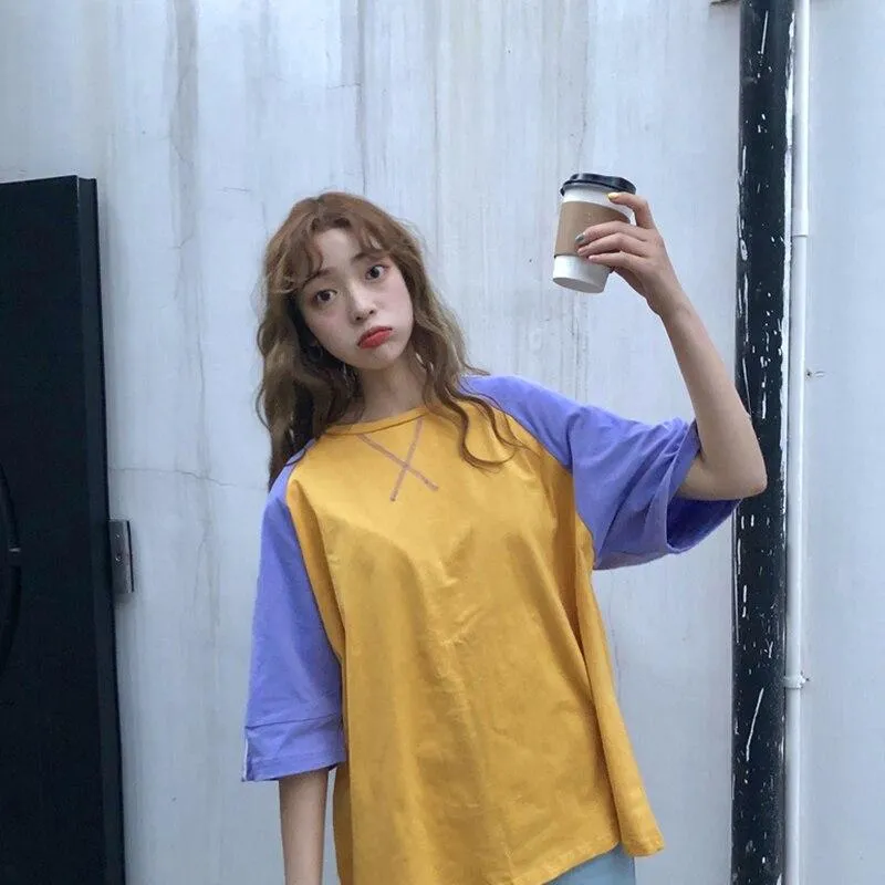 Korean T Shirt Vintage Look