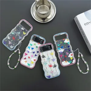 Korean Thousand Paper Crane Plane Samsung Galaxy ZFlip 3 4 5G Case