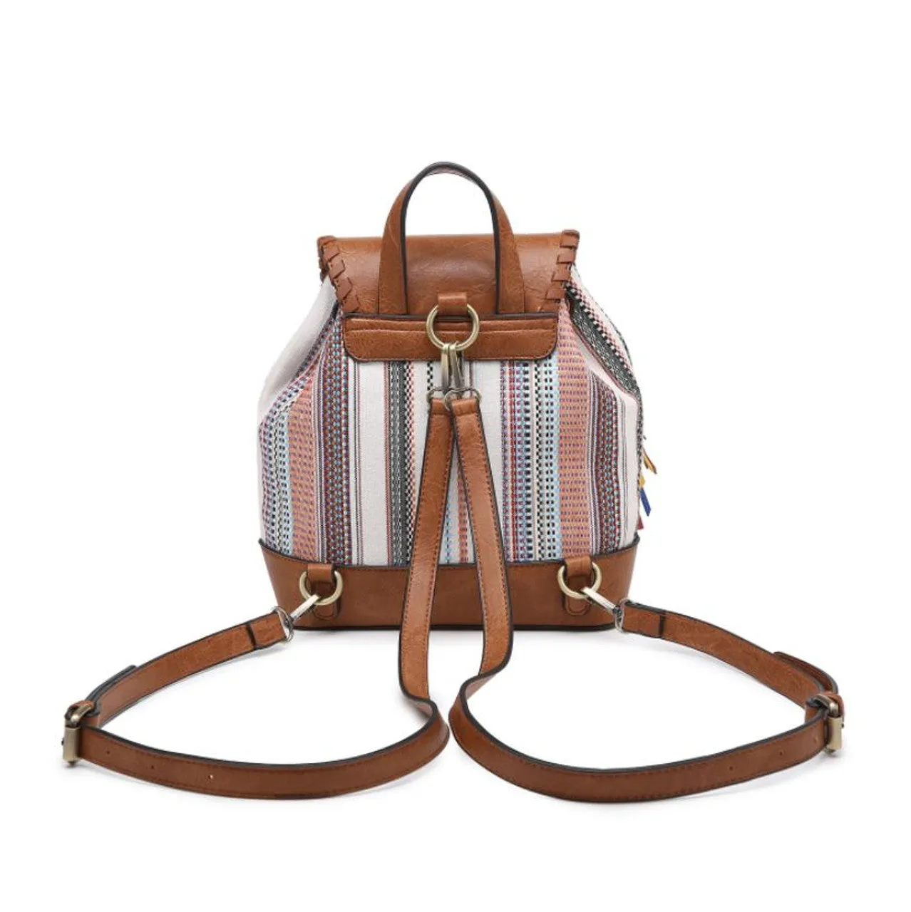 Kourtney Woven Boho Canvas Backpack
