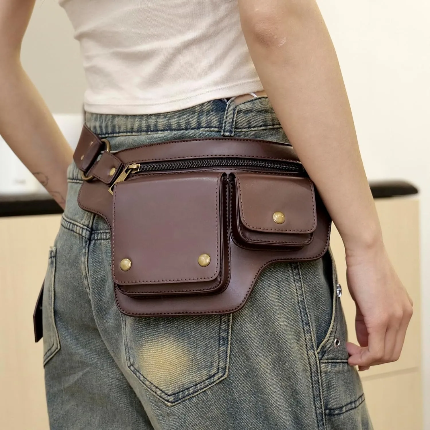 KPYWZER Thigh Drop Leg Bag for women Fanny Pack Renaissance Faire Festival Lace Waist Bag Utility Hip Belt Waist Bags WomensTravel Outdoors
