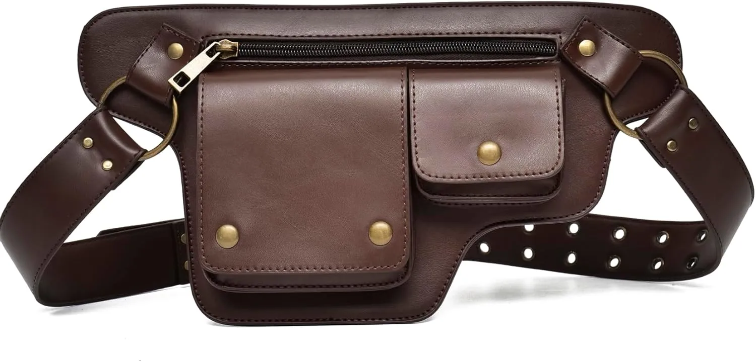 KPYWZER Thigh Drop Leg Bag for women Fanny Pack Renaissance Faire Festival Lace Waist Bag Utility Hip Belt Waist Bags WomensTravel Outdoors
