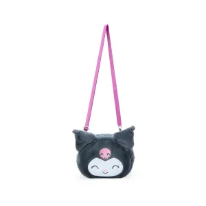 Kuromi Smile Plush Crossbody Bag