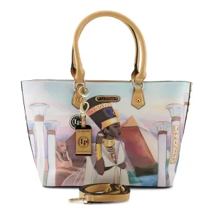 La Philipe Egyptian Paradise Handbag Tote Pu Leather Lp1021 1