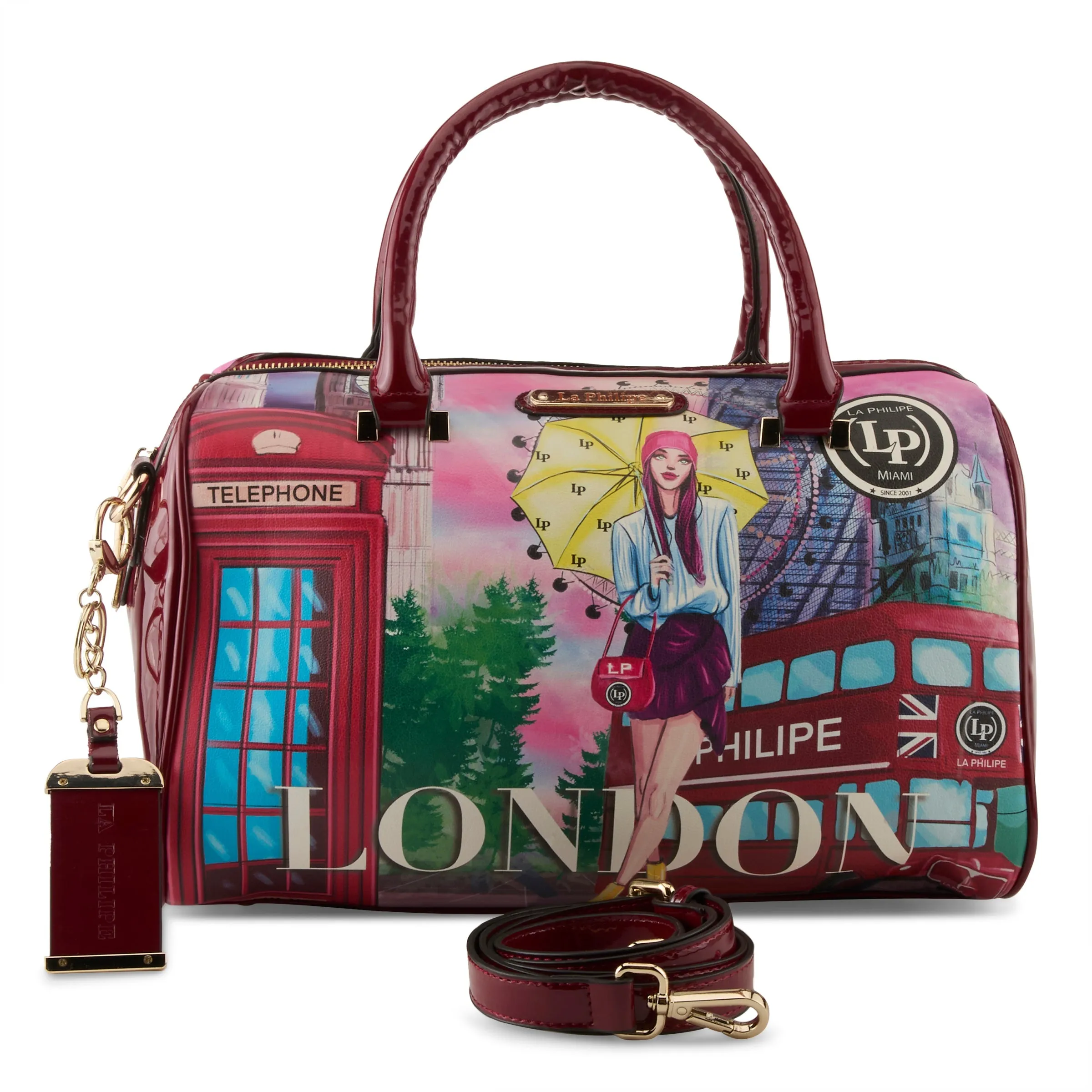 La Philipe Lp1020 11 Umbrella In London Handbag Classic Pu Leather