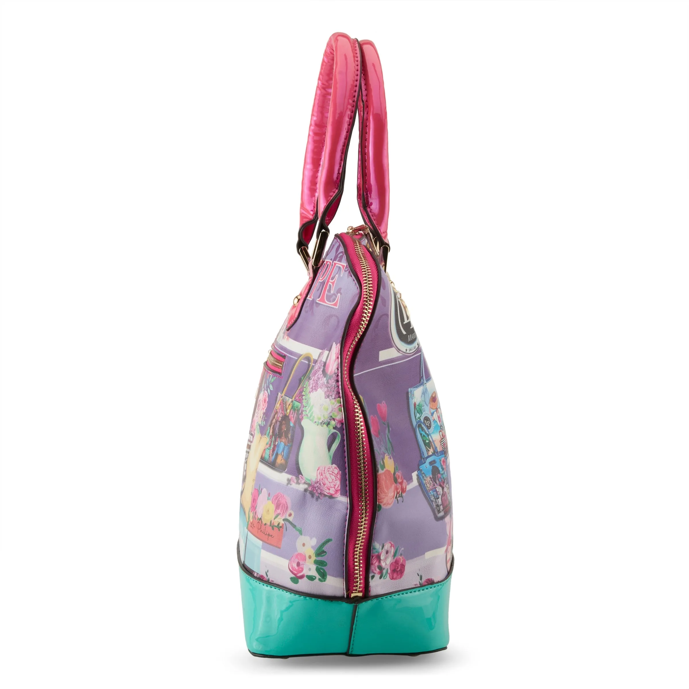 La Philipe Lp1027 15 Bold Beauty Handbag Oval Pu Leather