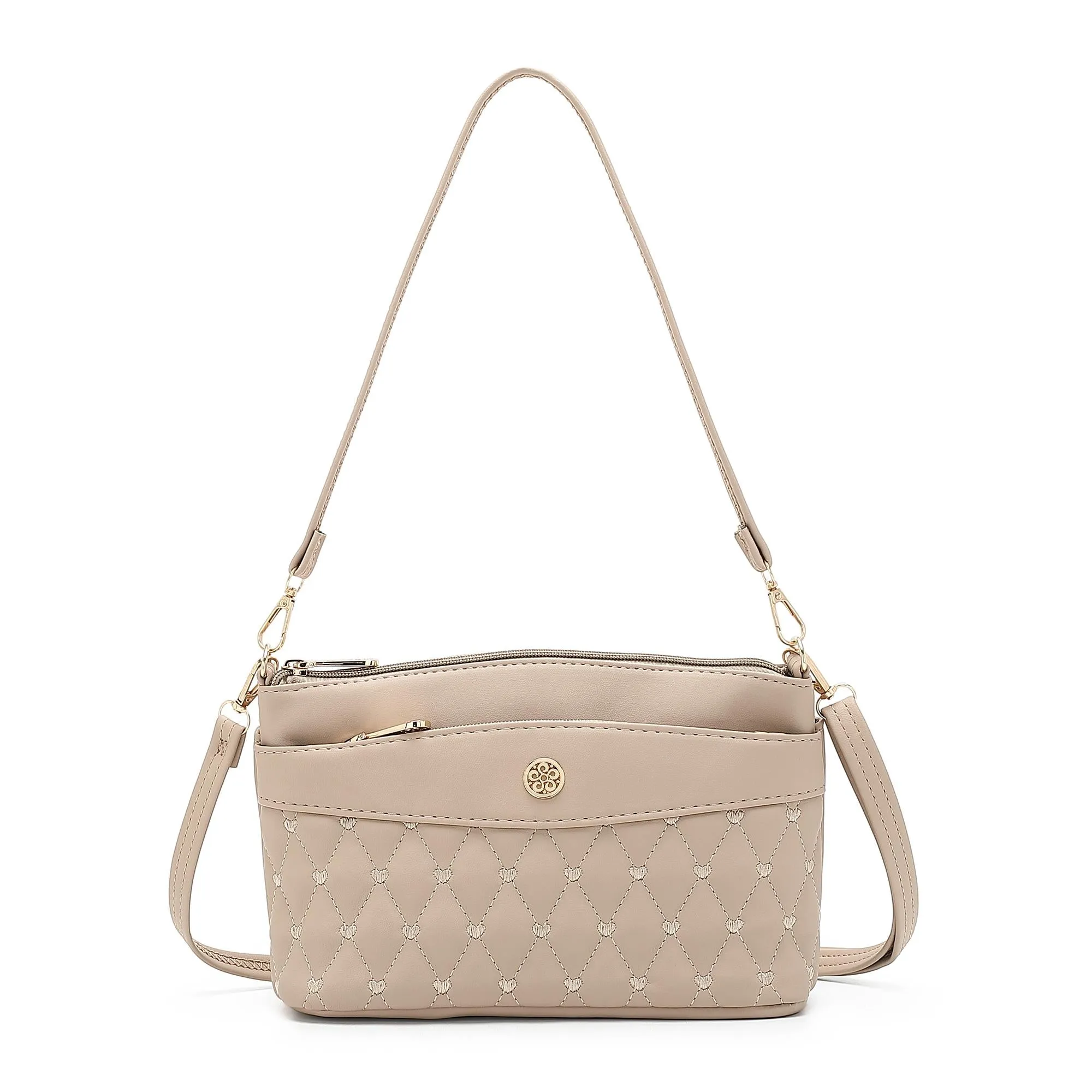 Ladies Quilted Top Handle Sling Bag - NDL 9601