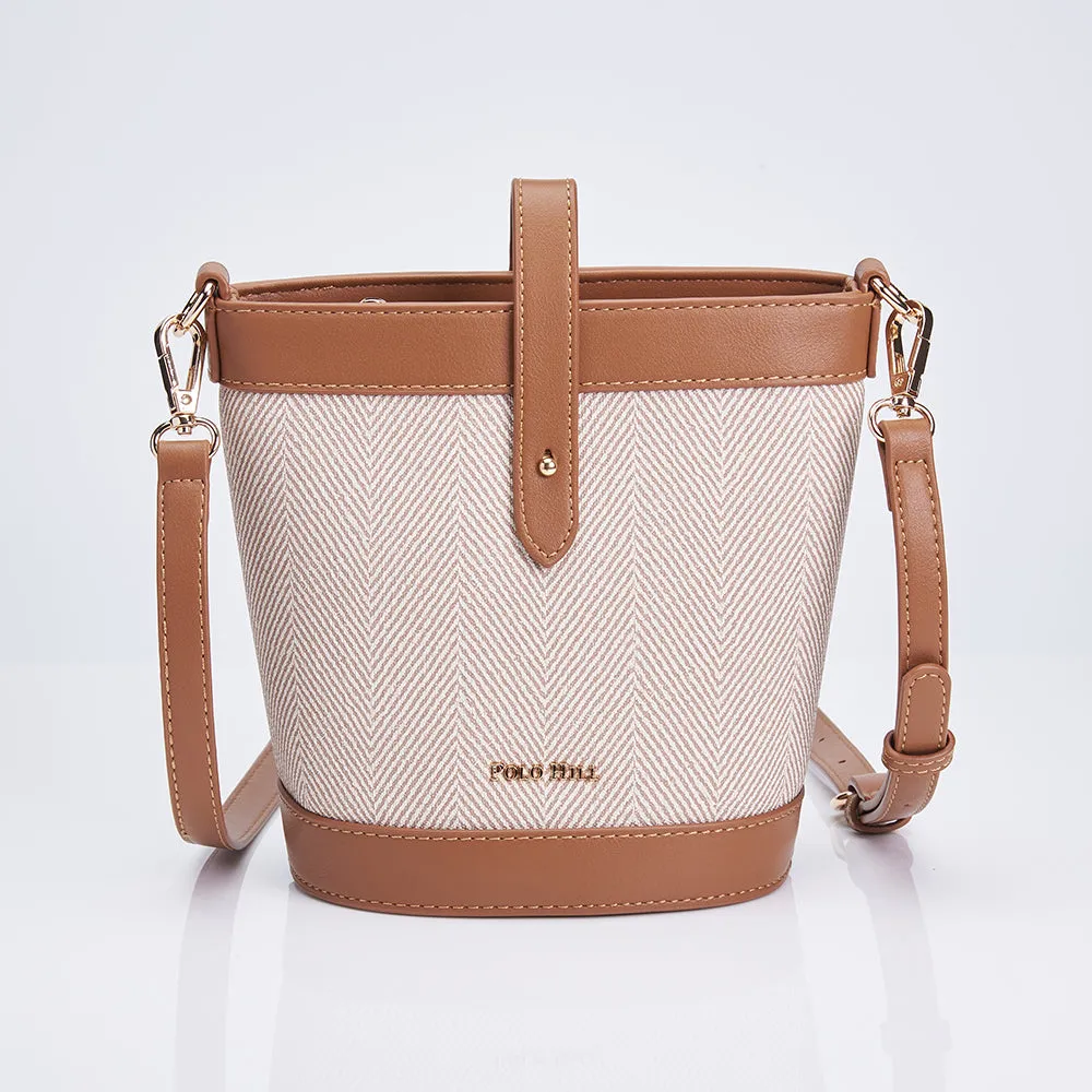 Ladies Sophisti Bucket Crossbody Sling Bag