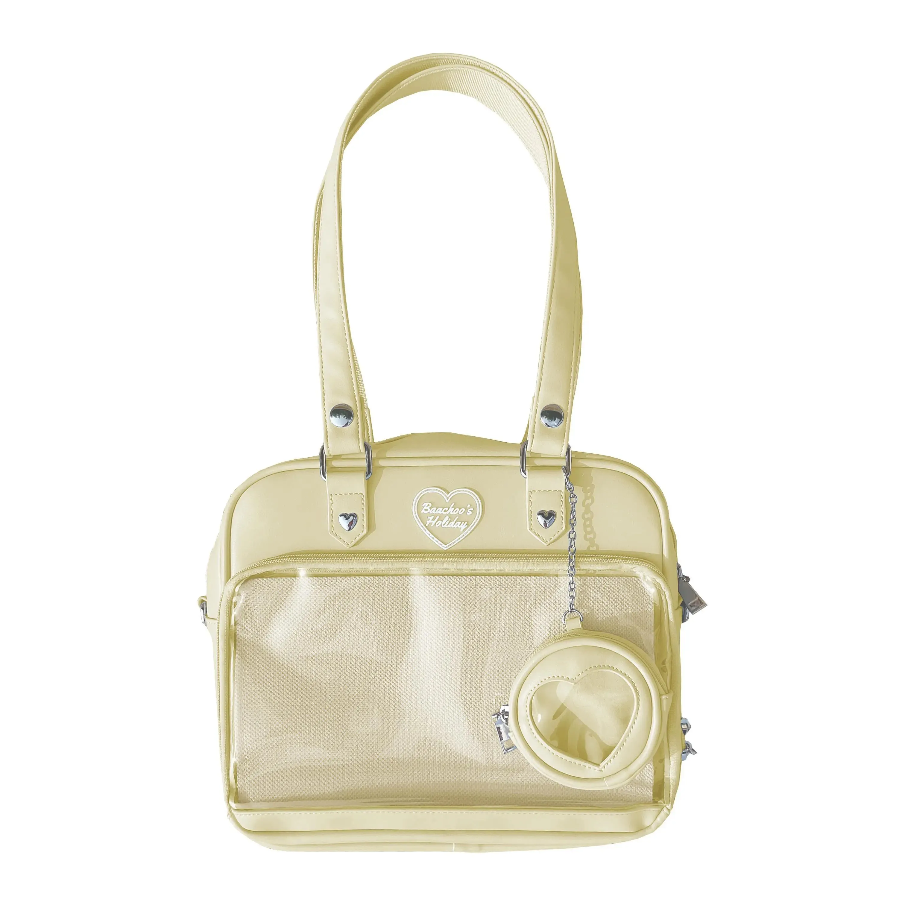 Lady Glams 2024 Trendy Kawaii Candy Color Crossbody Shoulder Bag with Coin Purse