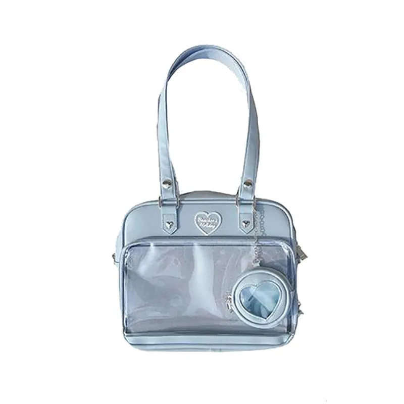 Lady Glams 2024 Trendy Kawaii Candy Color Crossbody Shoulder Bag with Coin Purse