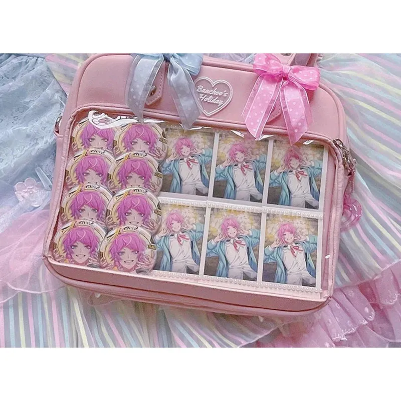 Lady Glams 2024 Trendy Kawaii Candy Color Crossbody Shoulder Bag with Coin Purse