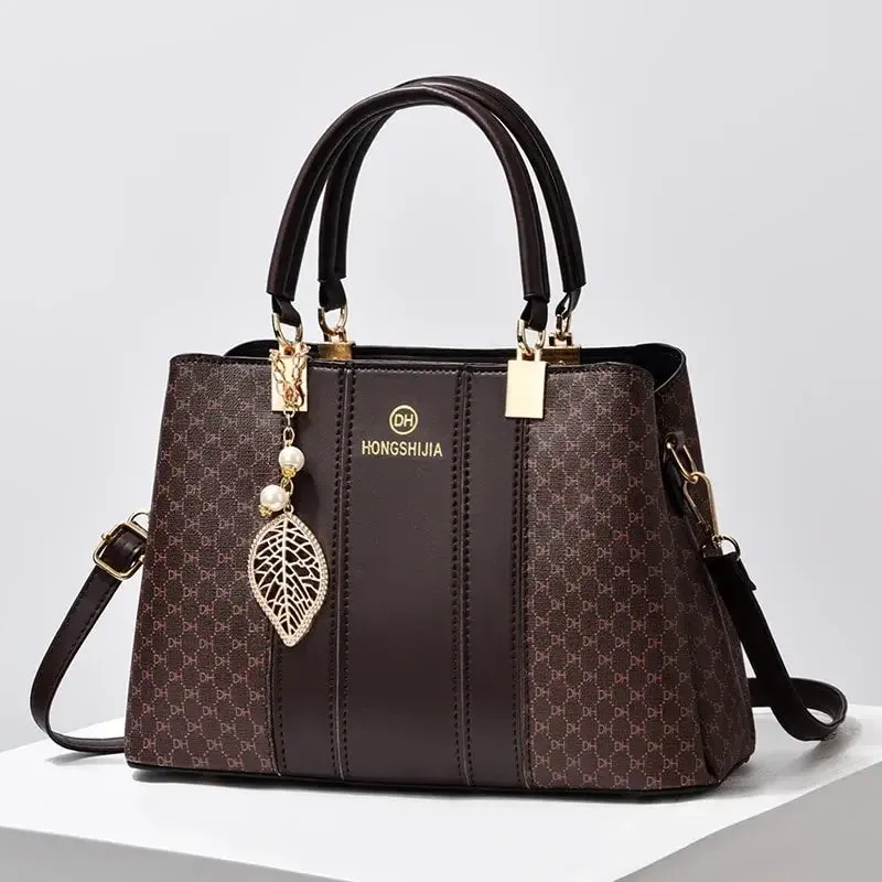 Lady Glams Stylish Leather Small Shoulder Crossbody Bag - Elevate Your Daily Commute with Timeless Style
