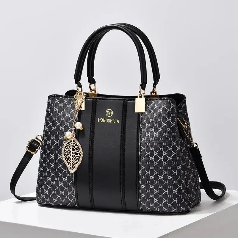 Lady Glams Stylish Leather Small Shoulder Crossbody Bag - Elevate Your Daily Commute with Timeless Style