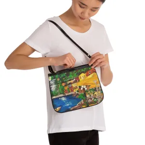 Lake Como at Night Small Shoulder Bag