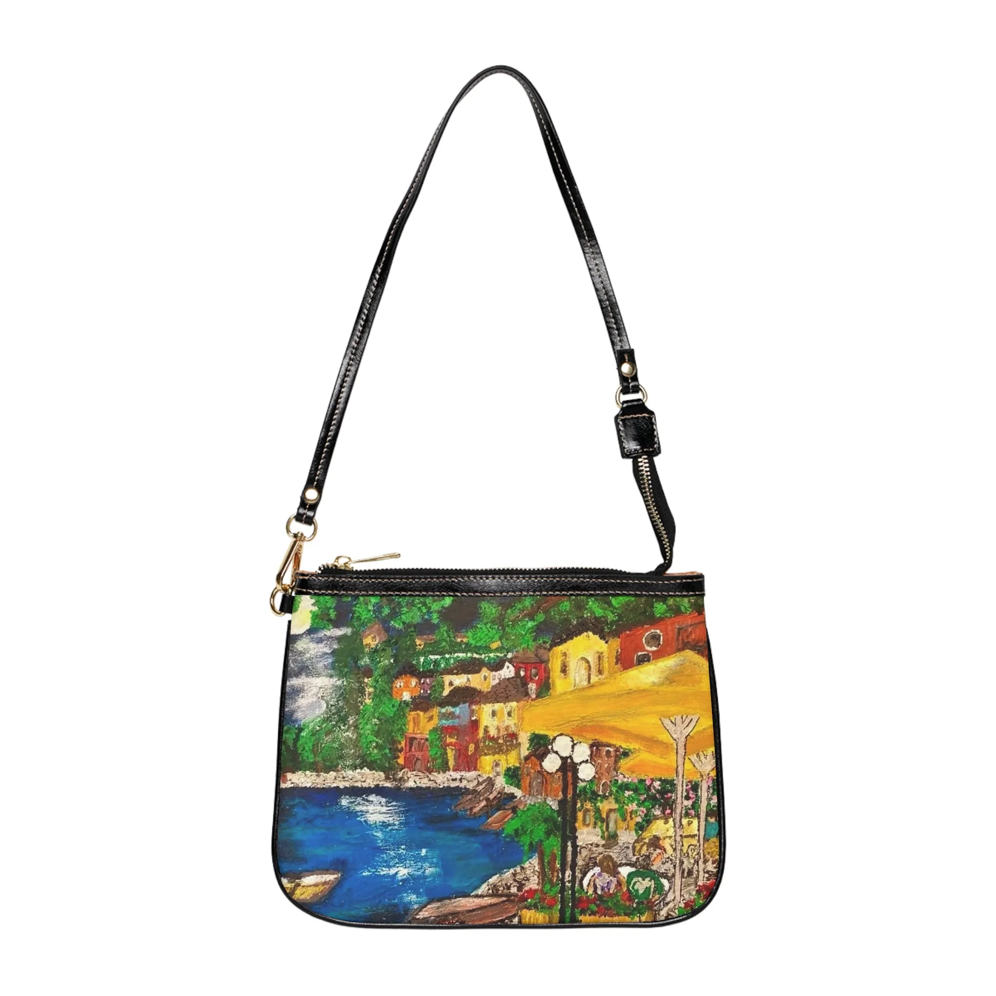 Lake Como at Night Small Shoulder Bag