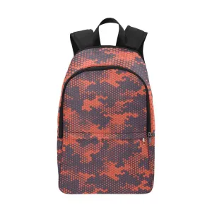 Laptop Backpack (Nylon) - Red Camouflage