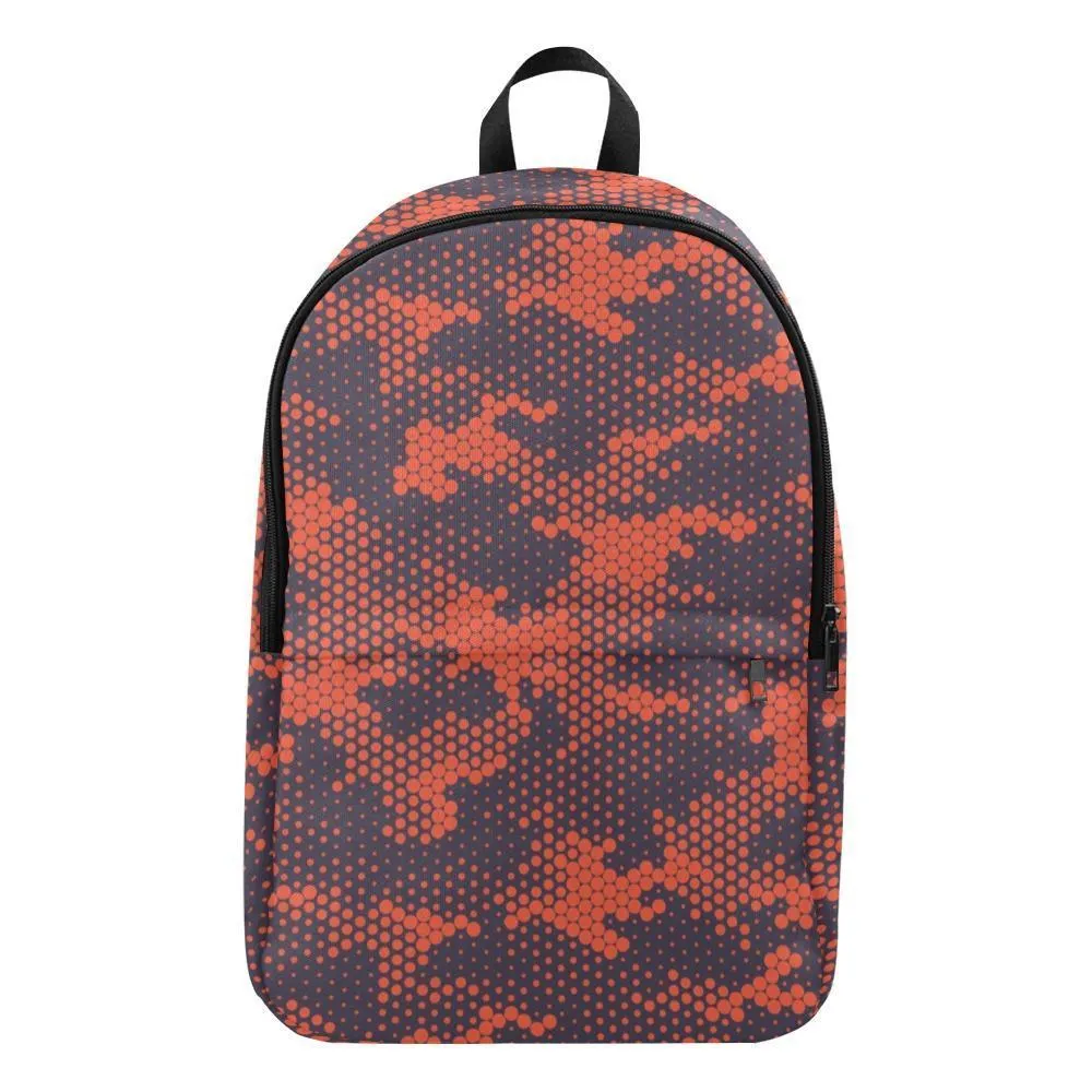 Laptop Backpack (Nylon) - Red Camouflage