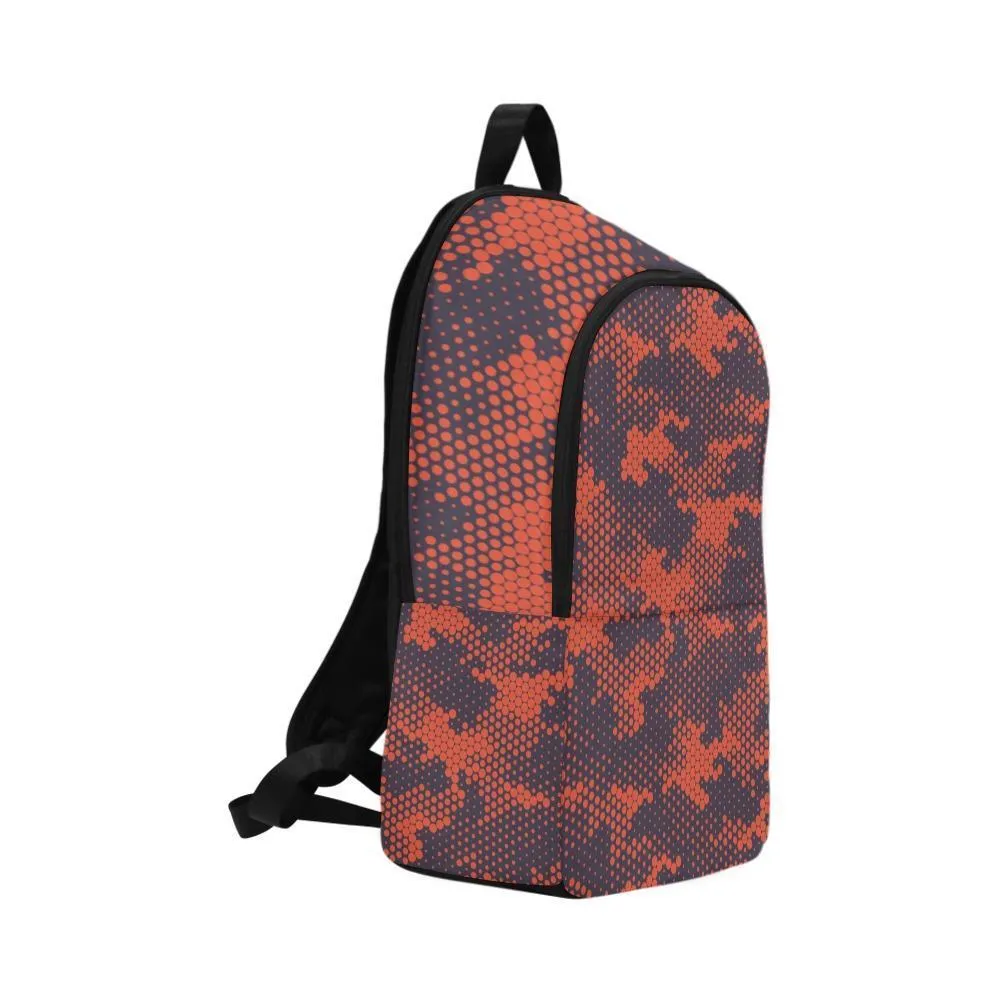 Laptop Backpack (Nylon) - Red Camouflage