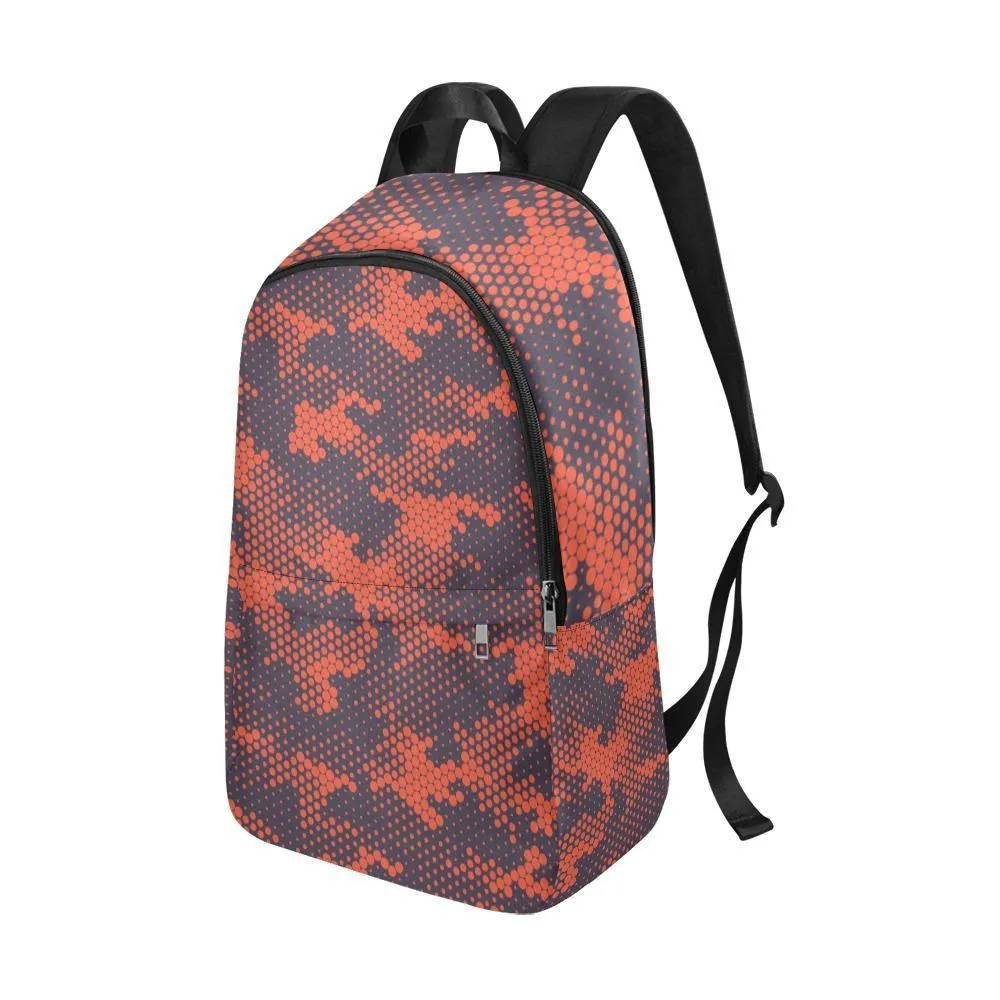 Laptop Backpack (Nylon) - Red Camouflage