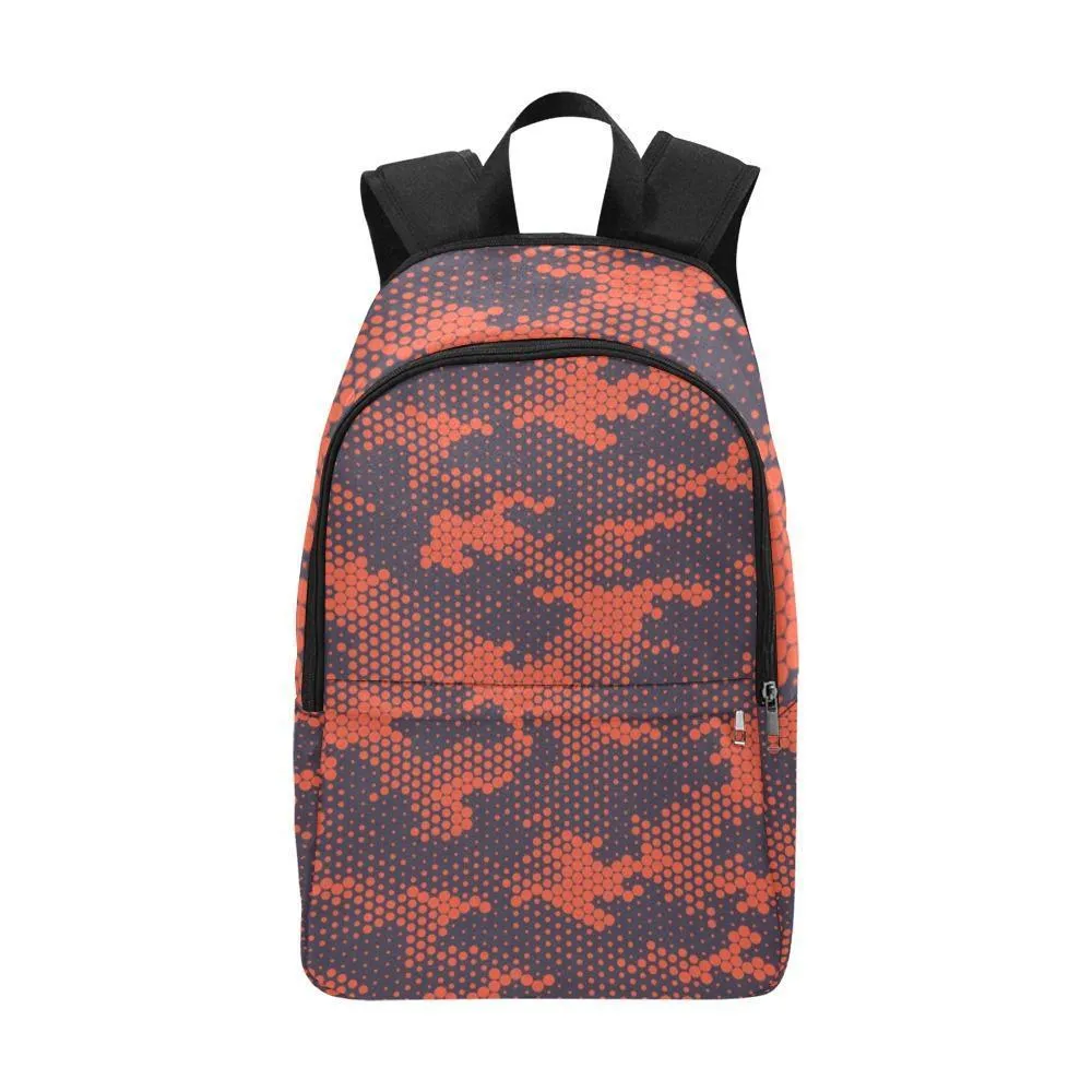 Laptop Backpack (Nylon) - Red Camouflage
