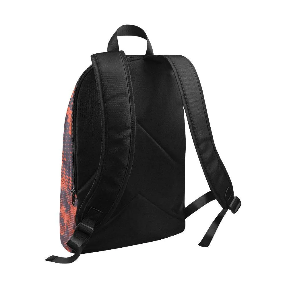 Laptop Backpack (Nylon) - Red Camouflage