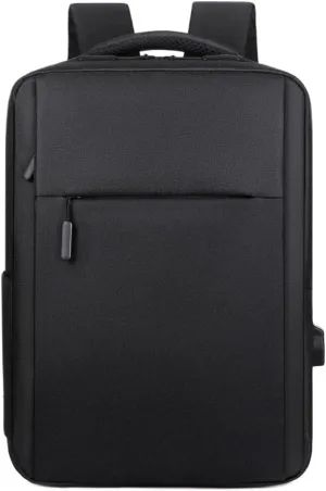 Laptop Backpack with Port,Waterproof Hiking Backpack Casual Daypack for College(Black)