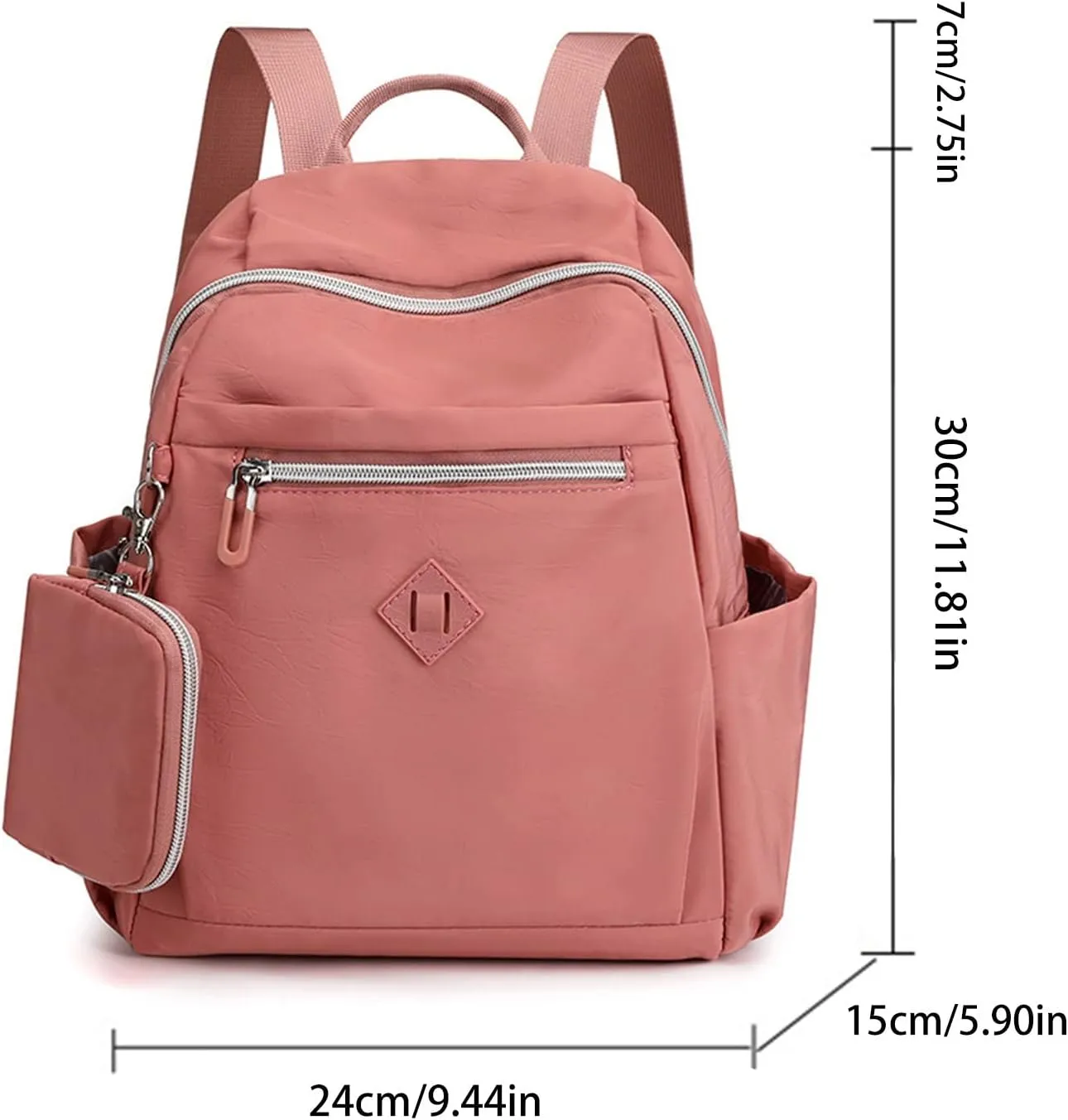 Large Capacity Backpack Ladies Fashion Travel Bag Trendy Backpack Mini Sling for Women Purse (BU1, One Size)