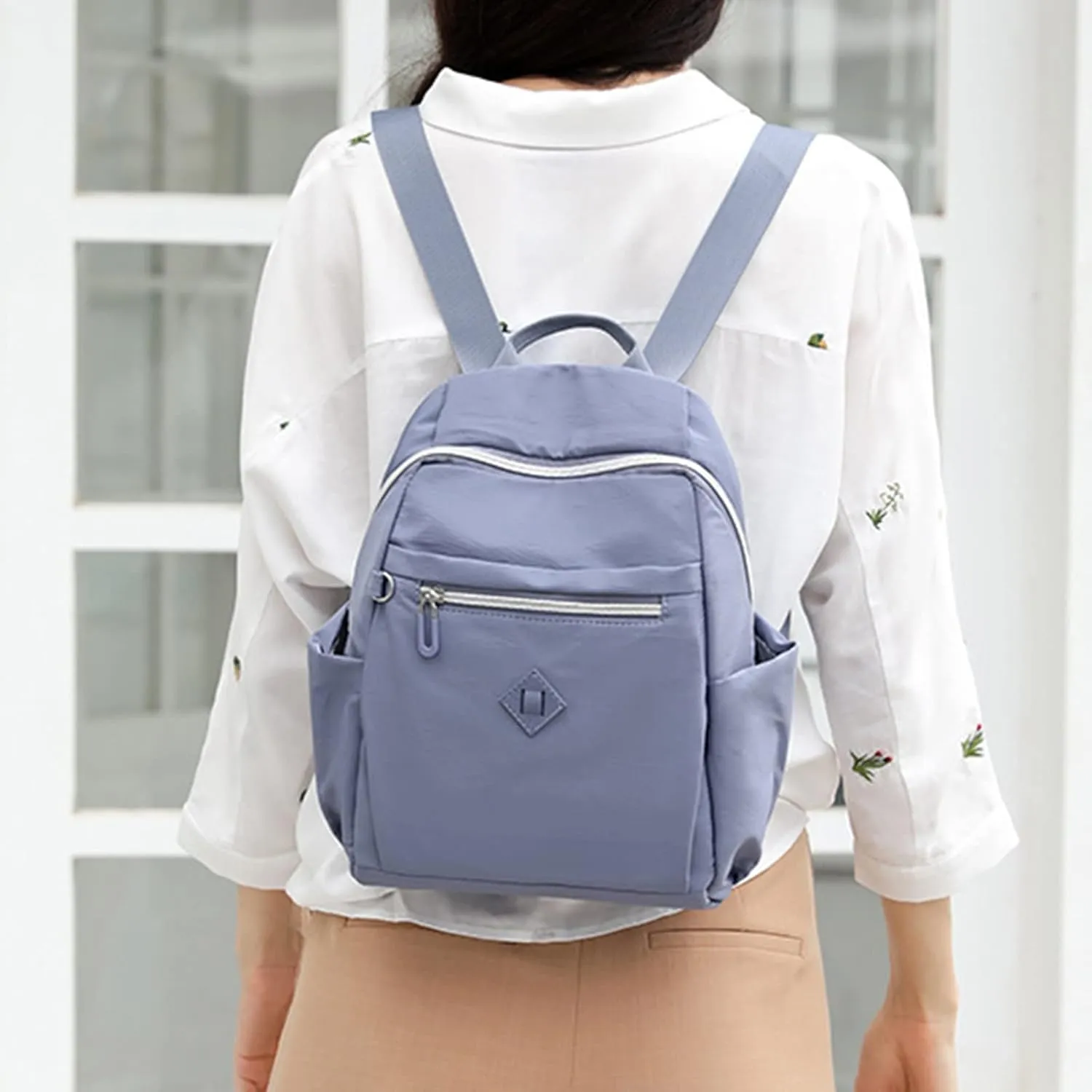 Large Capacity Backpack Ladies Fashion Travel Bag Trendy Backpack Mini Sling for Women Purse (BU2, One Size)