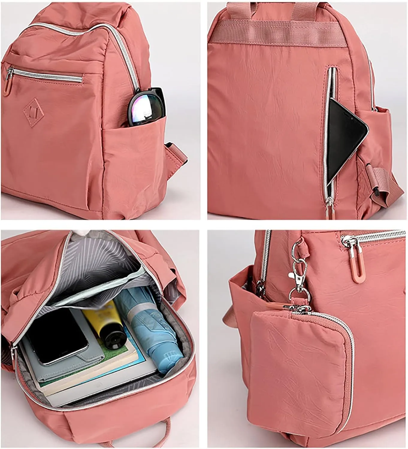 Large Capacity Backpack Ladies Fashion Travel Bag Trendy Backpack Mini Sling for Women Purse (One Size)