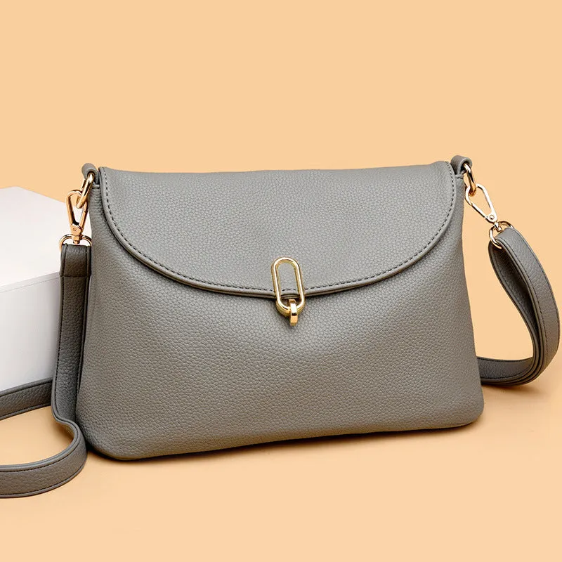 Large Capacity Soft Shoulder Bag