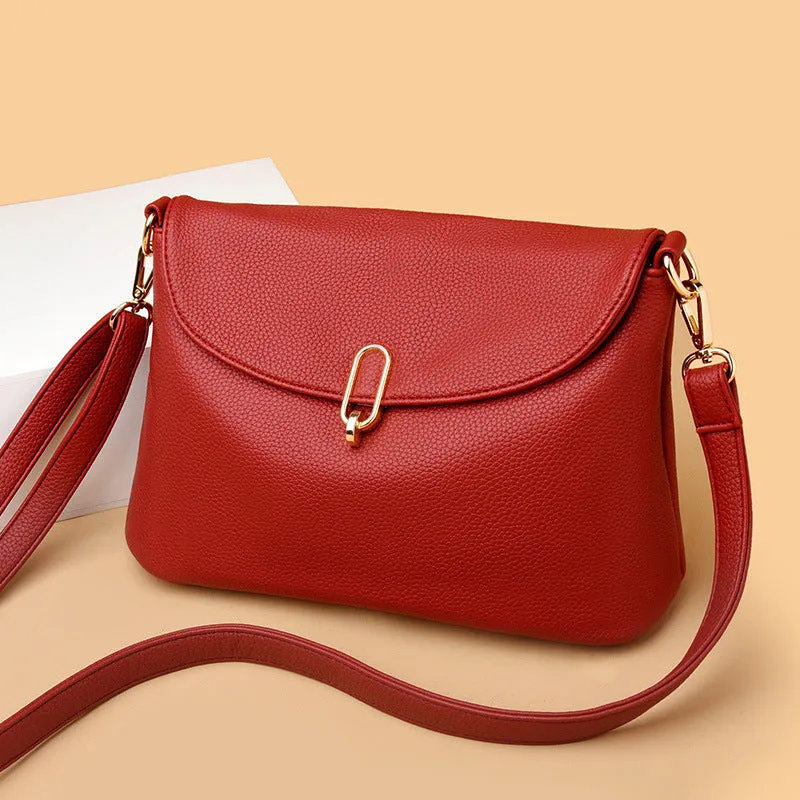 Large Capacity Soft Shoulder Bag