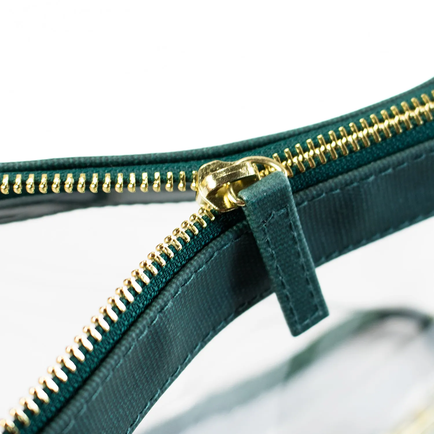 Large Crossbody - Green and Clear