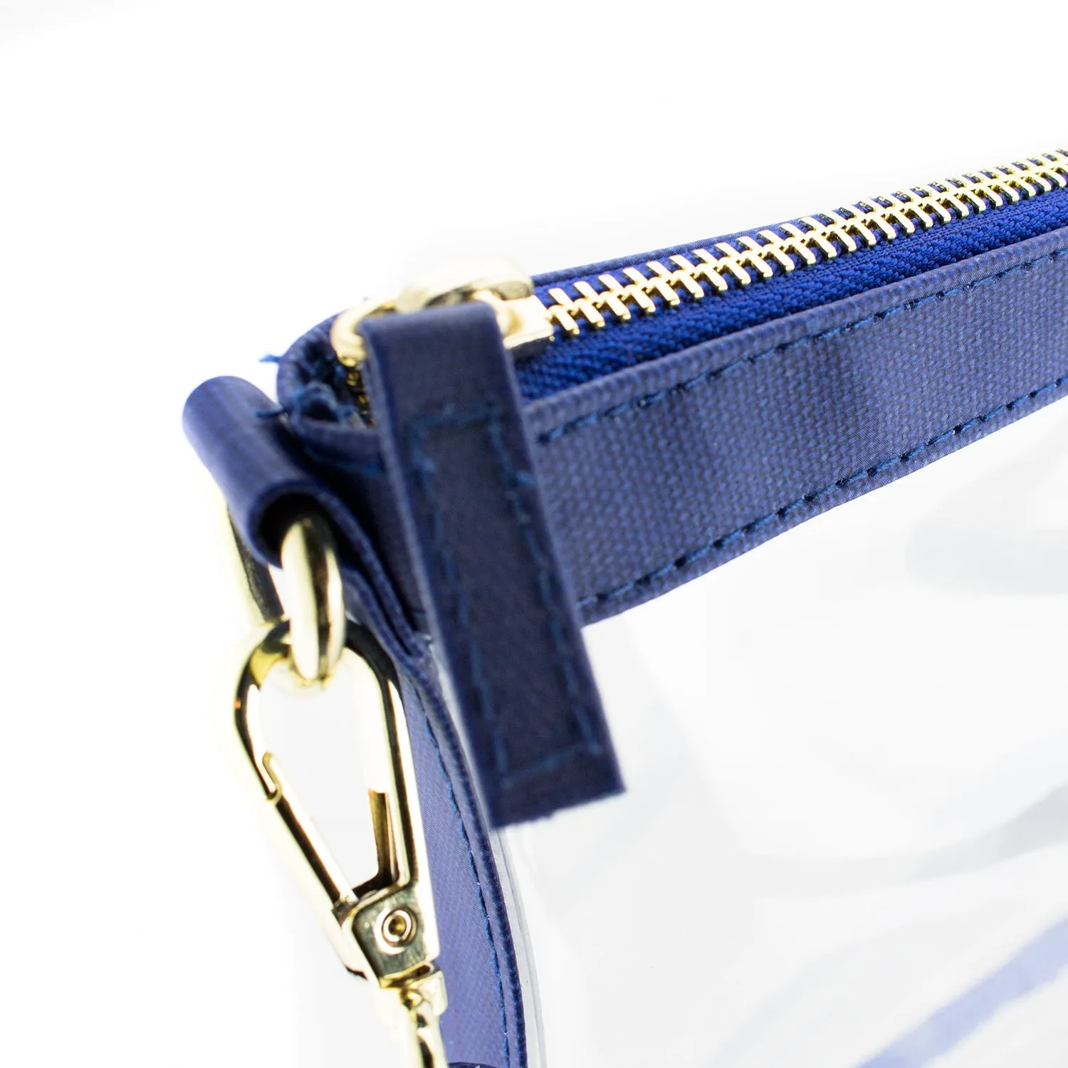 Large Crossbody - Royal Blue and Clear