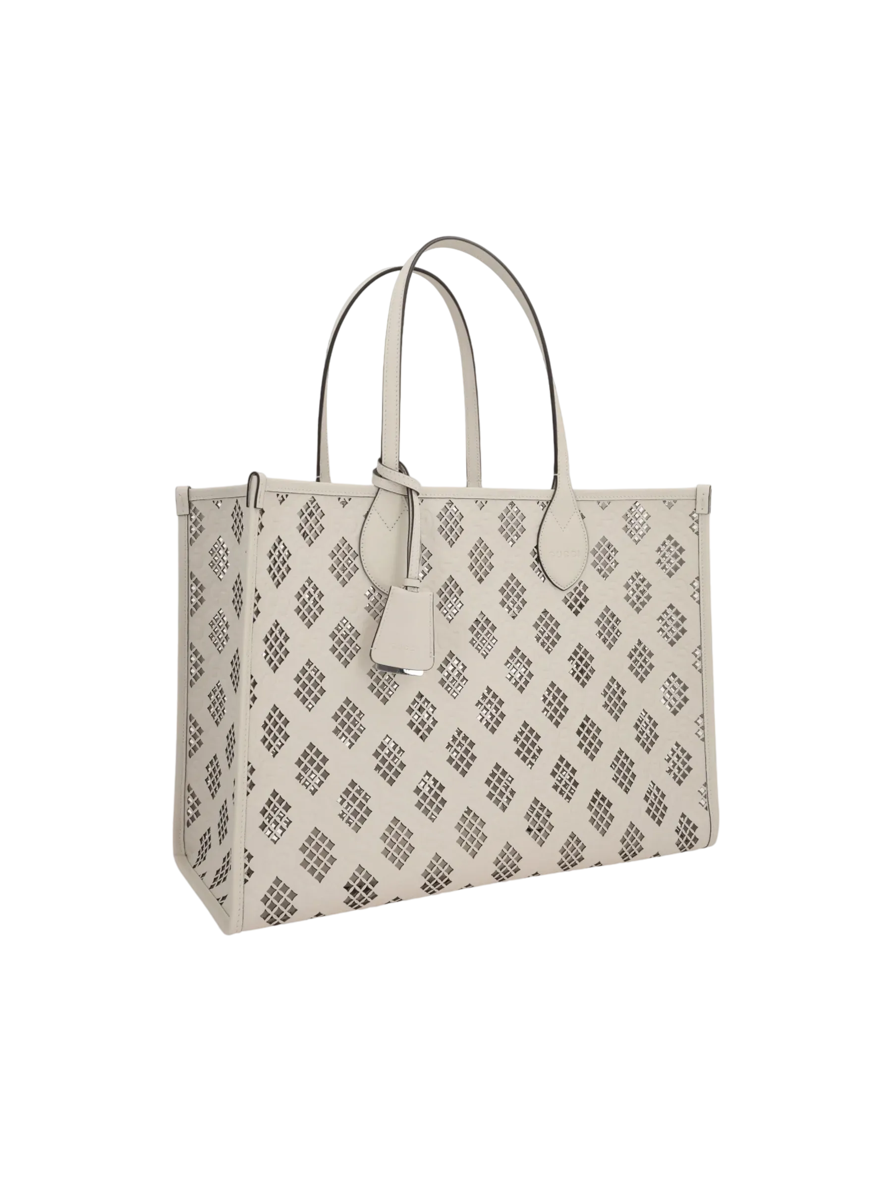 Laser-Cut GG Leather Tote Bag
