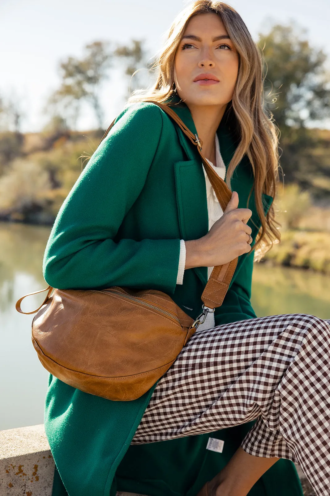 Laura Contrast Strap Sling Belt Bag