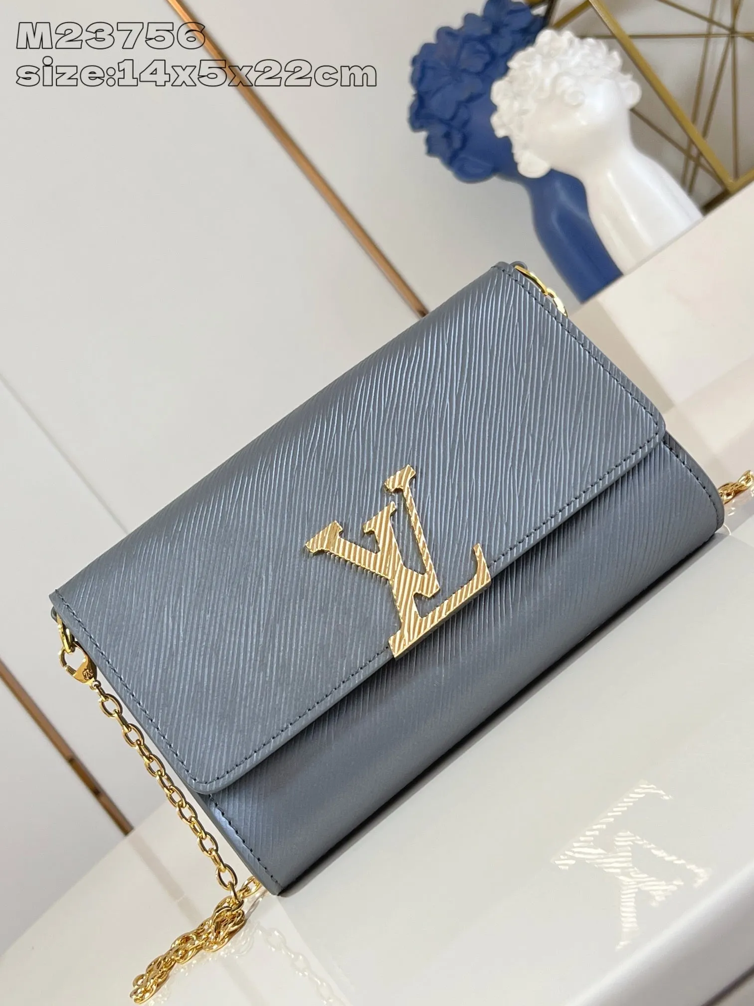 LB1187 Pochette Louise / 8.7 x 5.5 x 2 inches / HIGHEST QUALITY VERSION