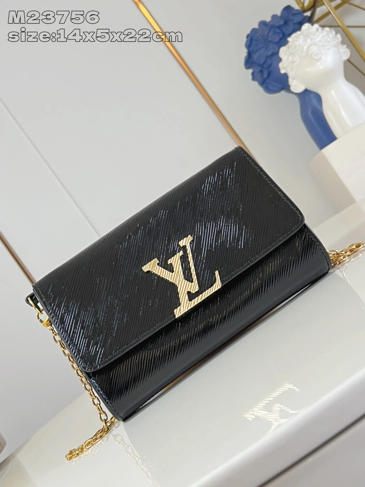 LB1187 Pochette Louise / 8.7 x 5.5 x 2 inches / HIGHEST QUALITY VERSION