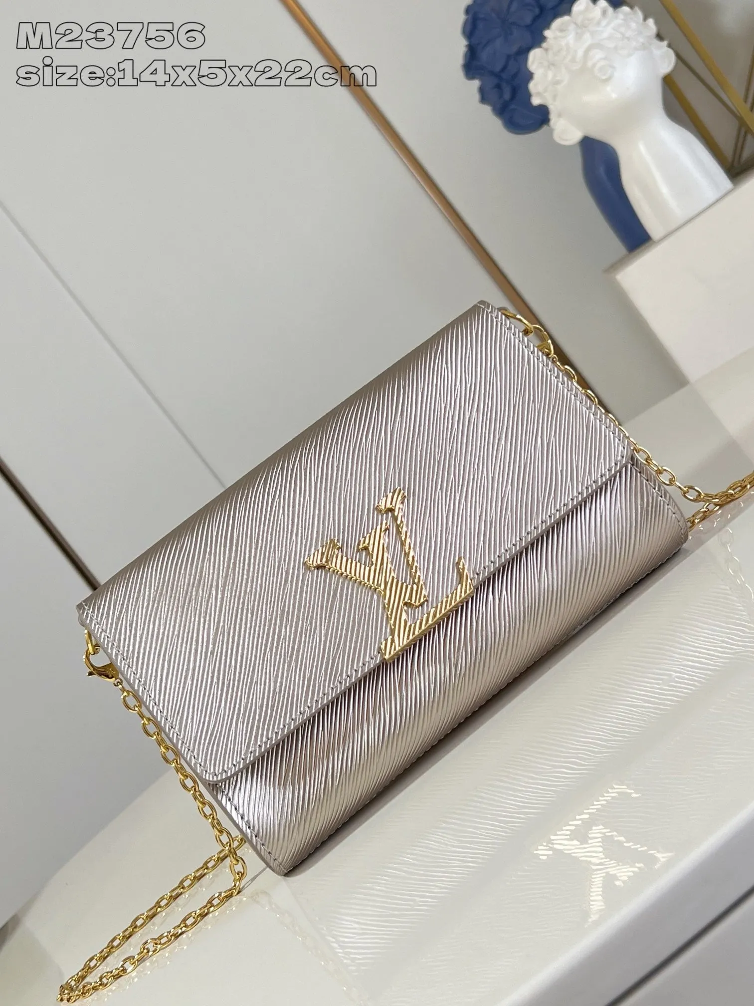 LB1187 Pochette Louise / 8.7 x 5.5 x 2 inches / HIGHEST QUALITY VERSION