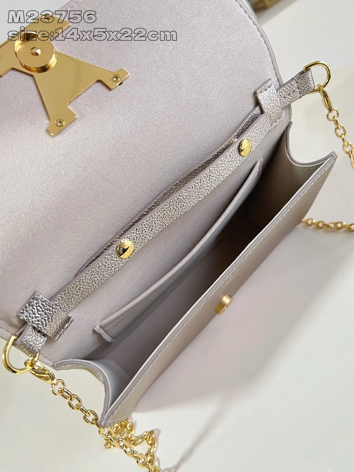 LB1197 Pochette Louise / 8.7 x 5.5 x 2 inches / HIGHEST QUALITY VERSION