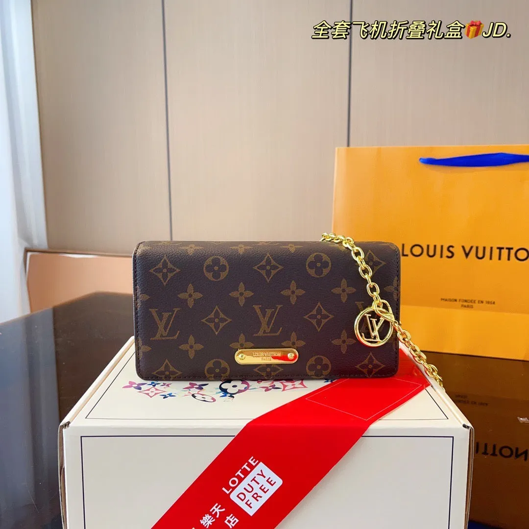 LB855 Wallet On Chain Lily / 7.8x2.3x3.9inch