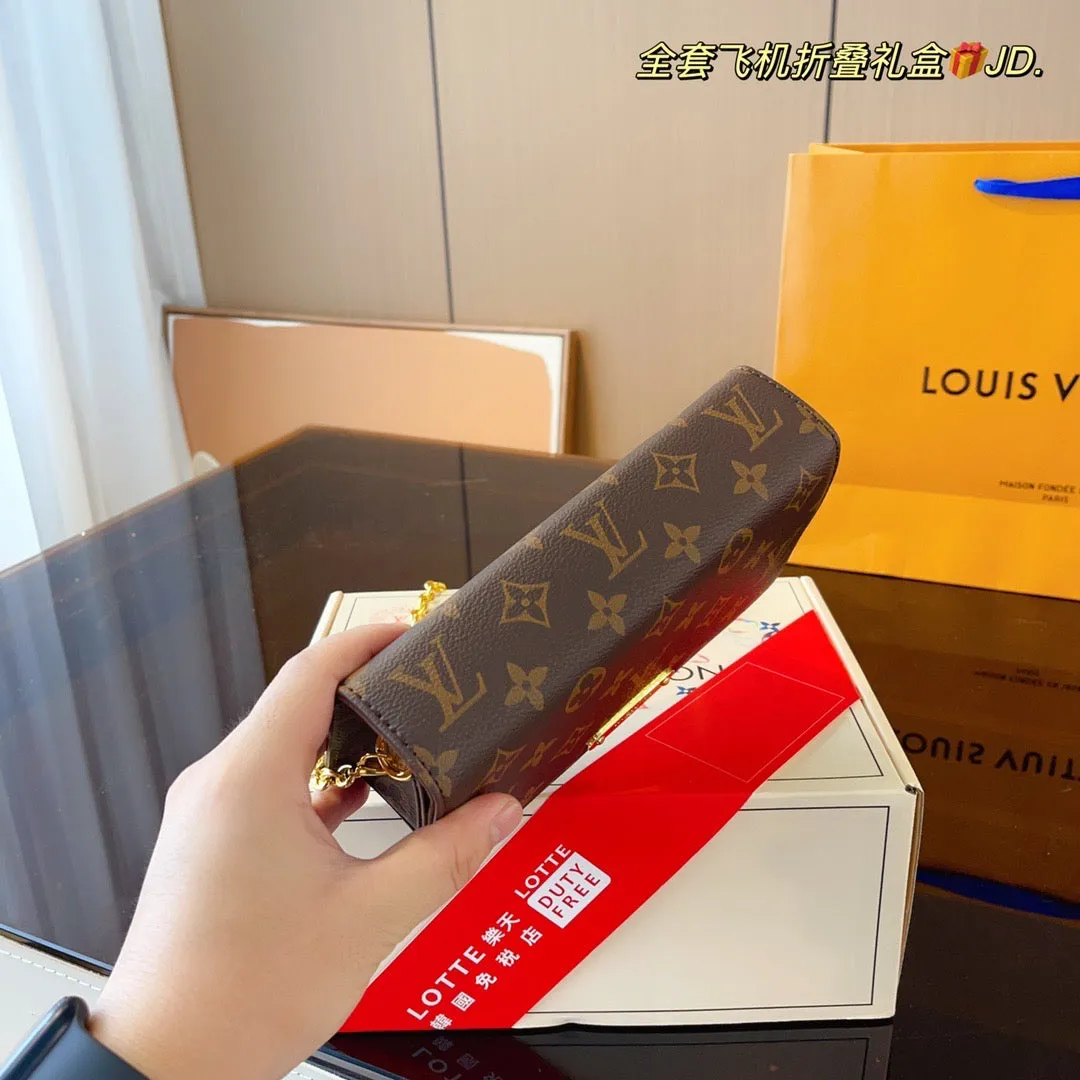 LB855 Wallet On Chain Lily / 7.8x2.3x3.9inch