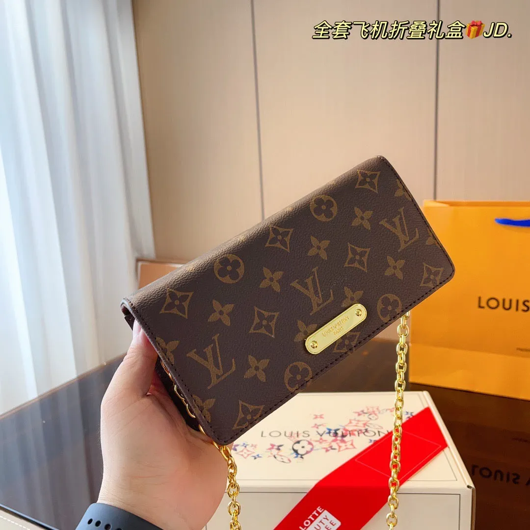 LB855 Wallet On Chain Lily / 7.8x2.3x3.9inch