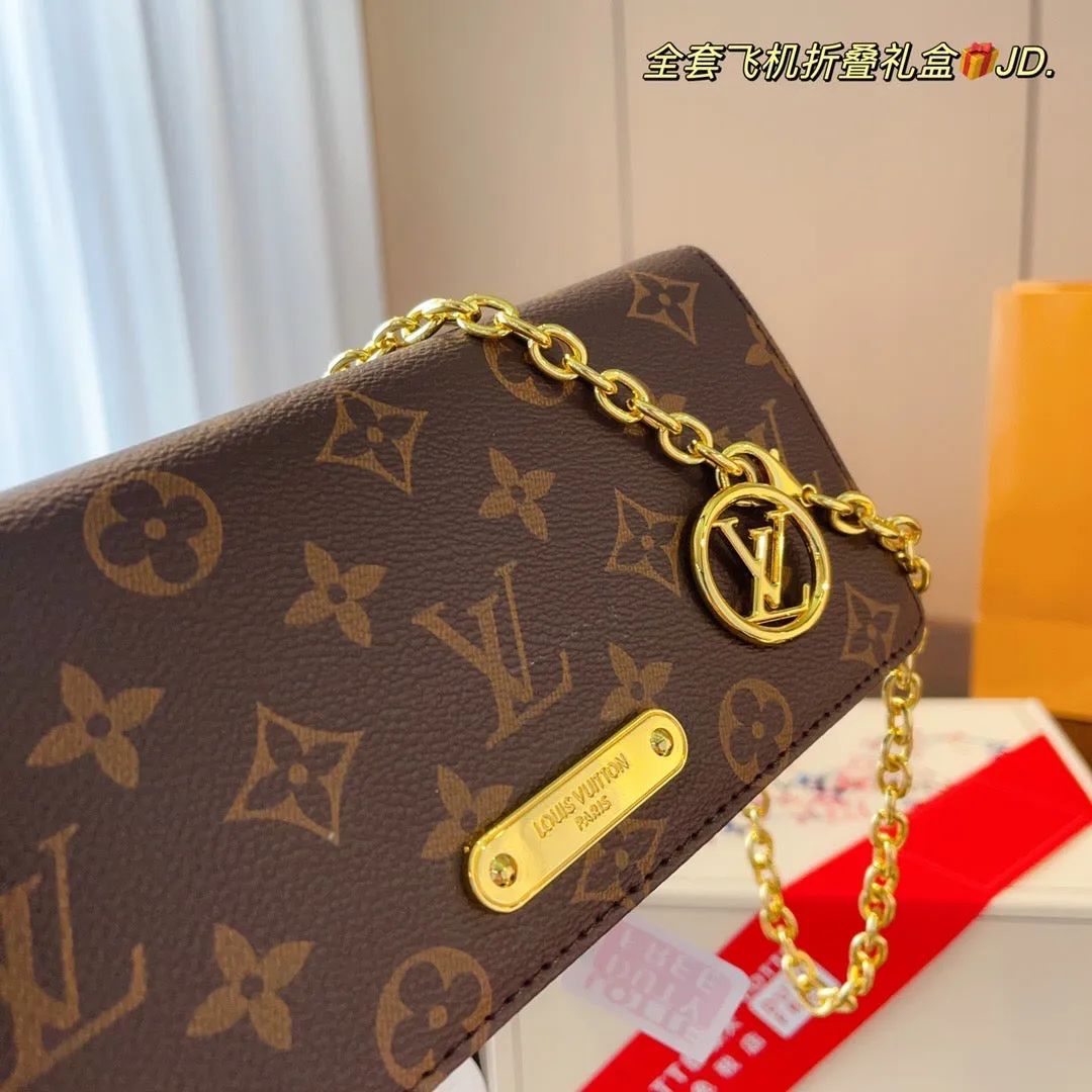 LB855 Wallet On Chain Lily / 7.8x2.3x3.9inch