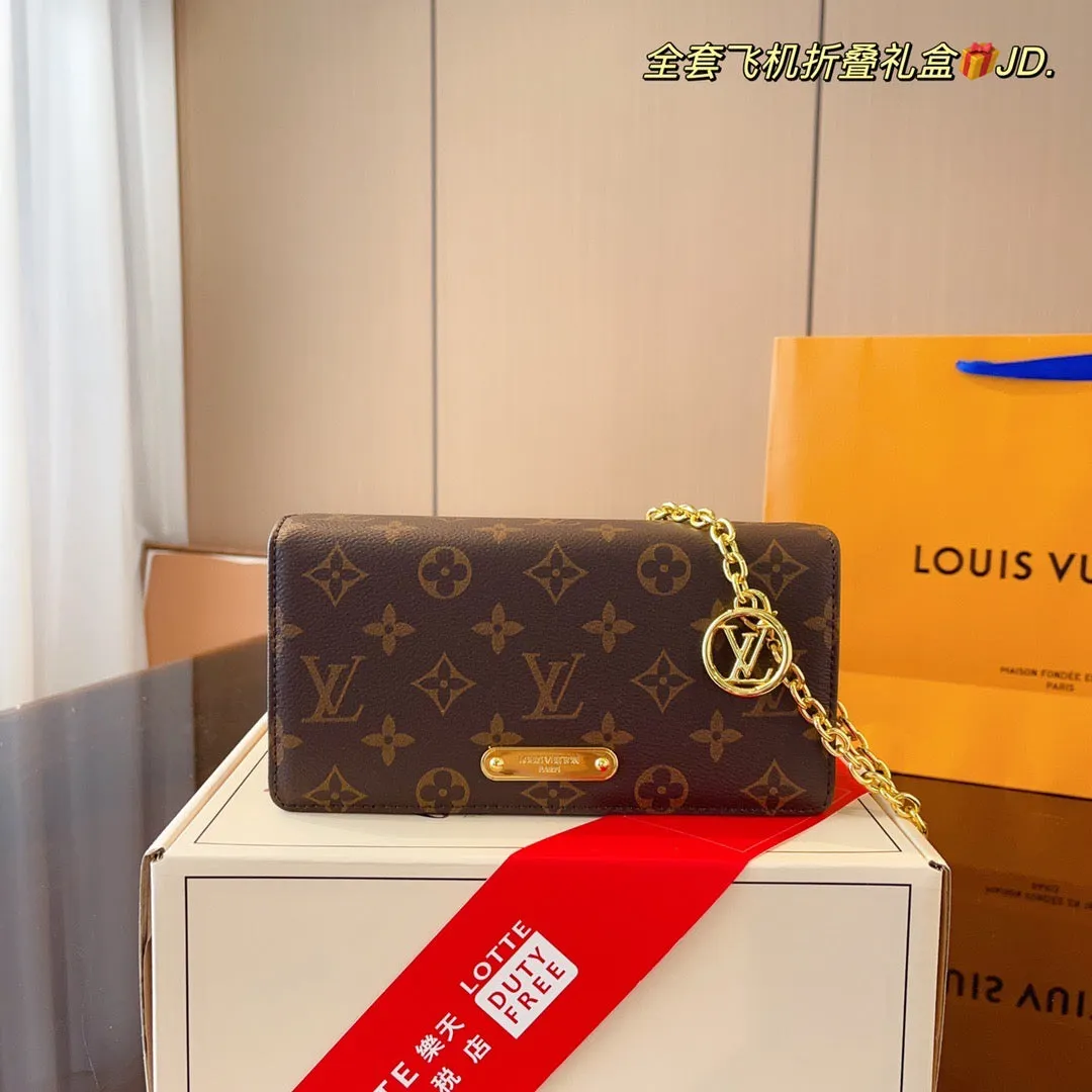 LB855 Wallet On Chain Lily / 7.8x2.3x3.9inch