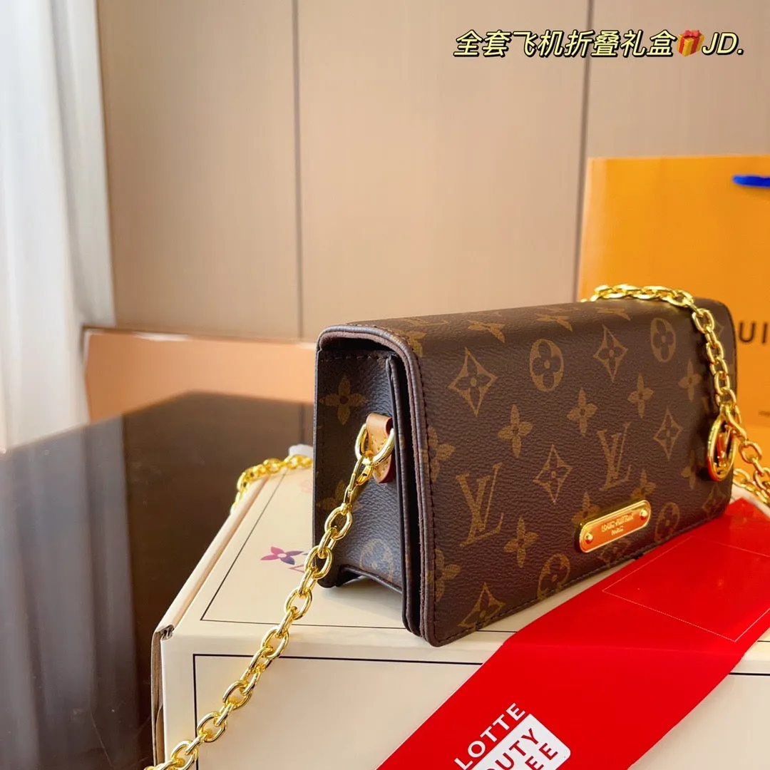LB855 Wallet On Chain Lily / 7.8x2.3x3.9inch