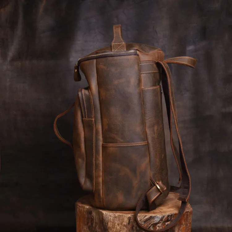 Leather Backpack Large Capacity Travel Bag YG1919