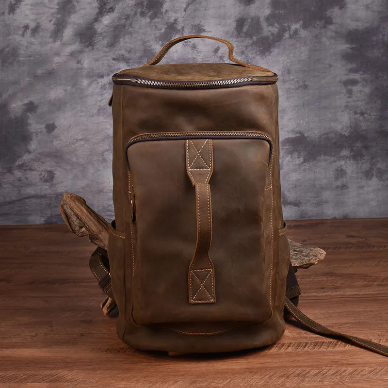 Leather Backpack Large Capacity Travel Bag YG1919