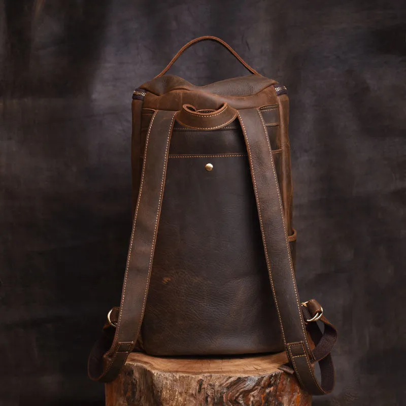 Leather Backpack Large Capacity Travel Bag YG1919