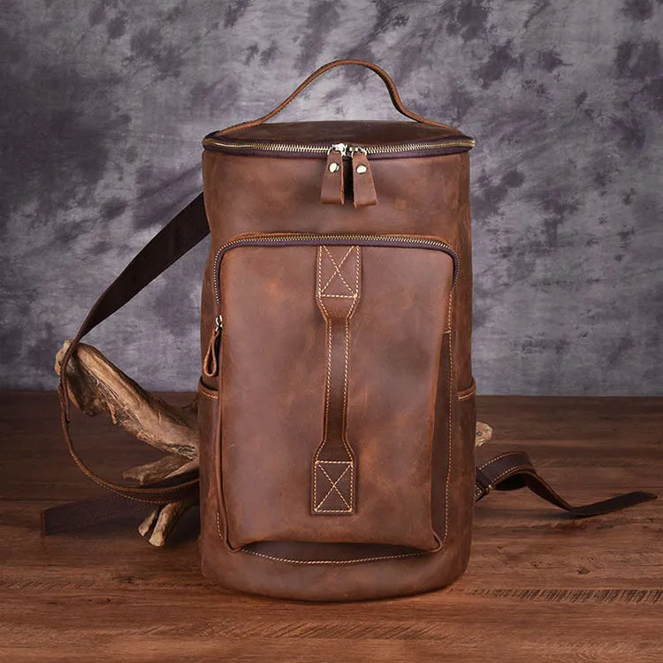 Leather Backpack Large Capacity Travel Bag YG1919