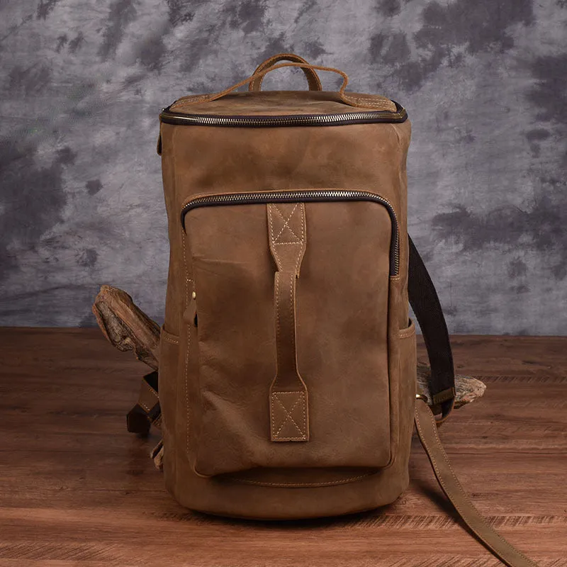 Leather Backpack Large Capacity Travel Bag YG1919